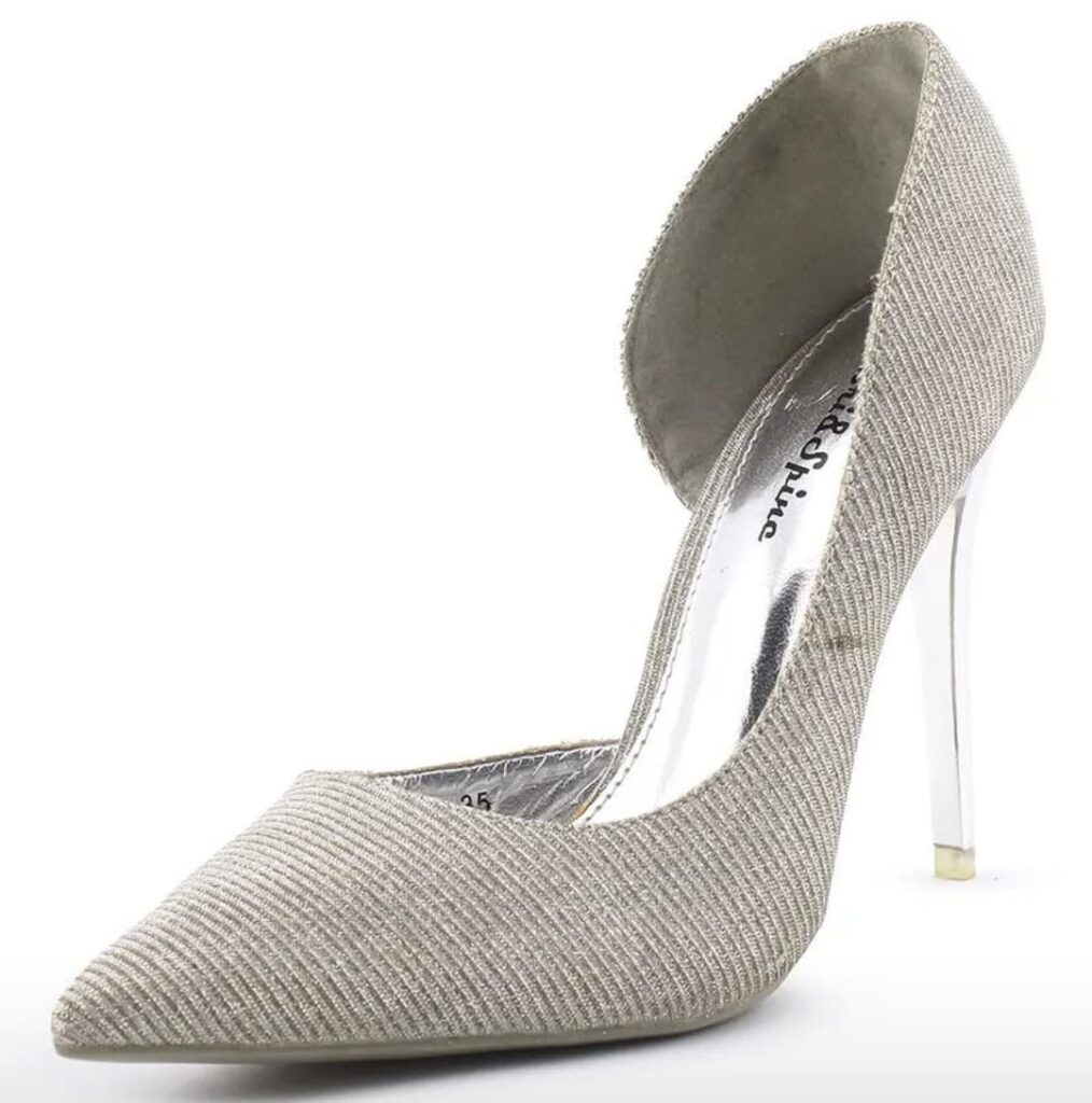 silver heels