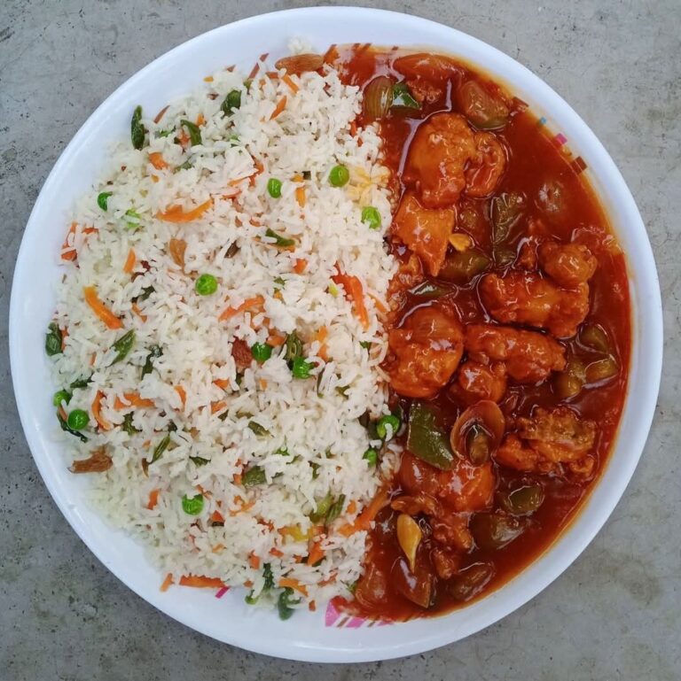 Chinese-Rice-with-Chicken-Manchurian