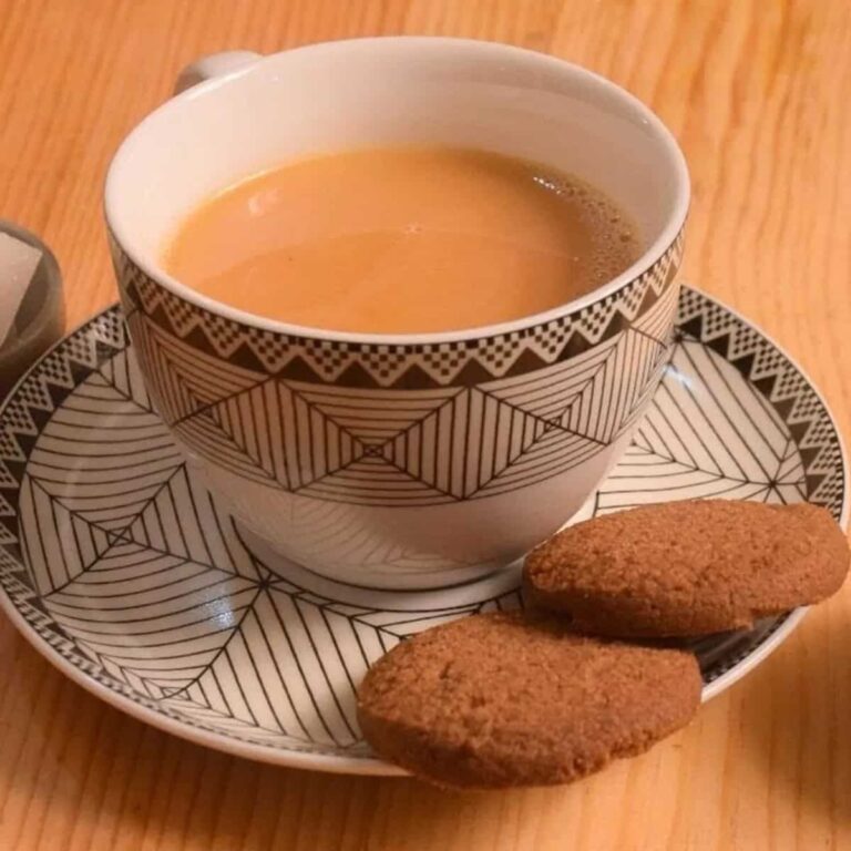 chai and biscuit