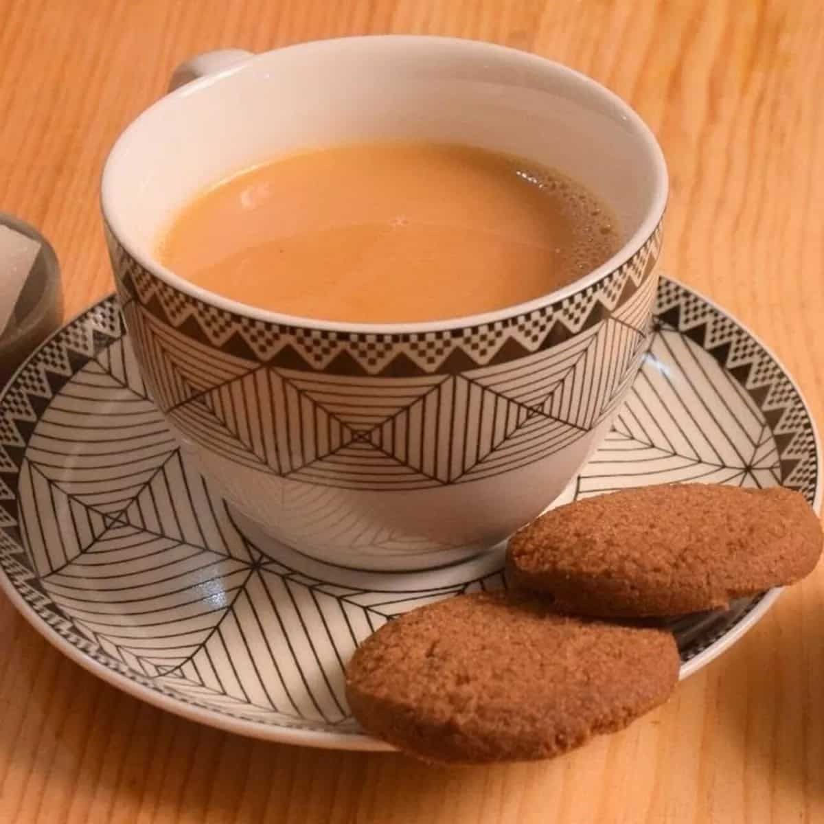 chai and biscuit